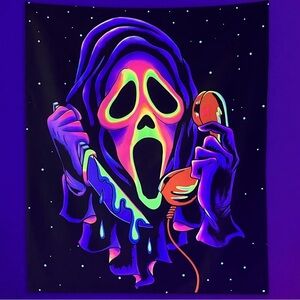 Ghost face horror wall hanging